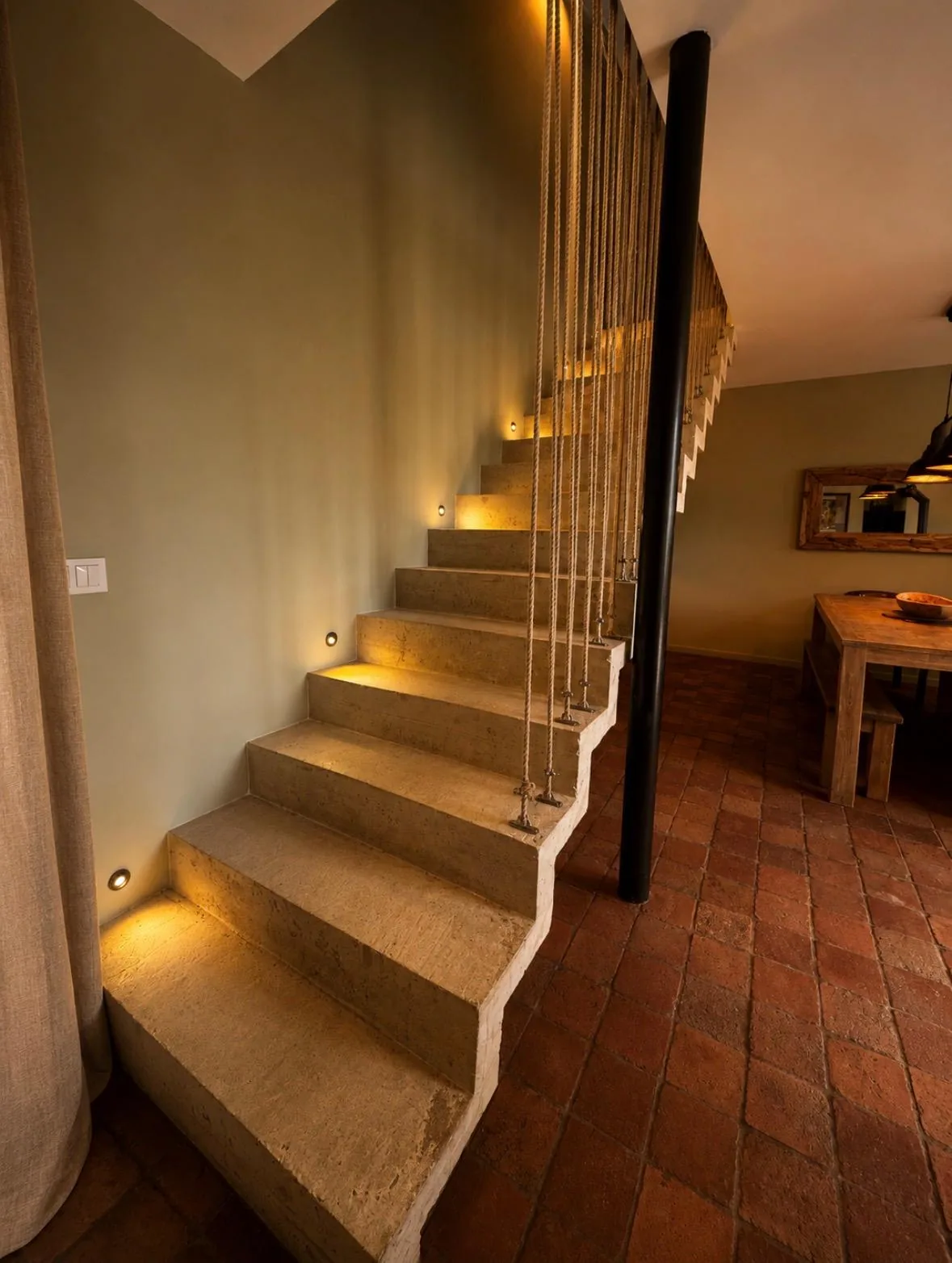 Escalier Gîte Chenonceau