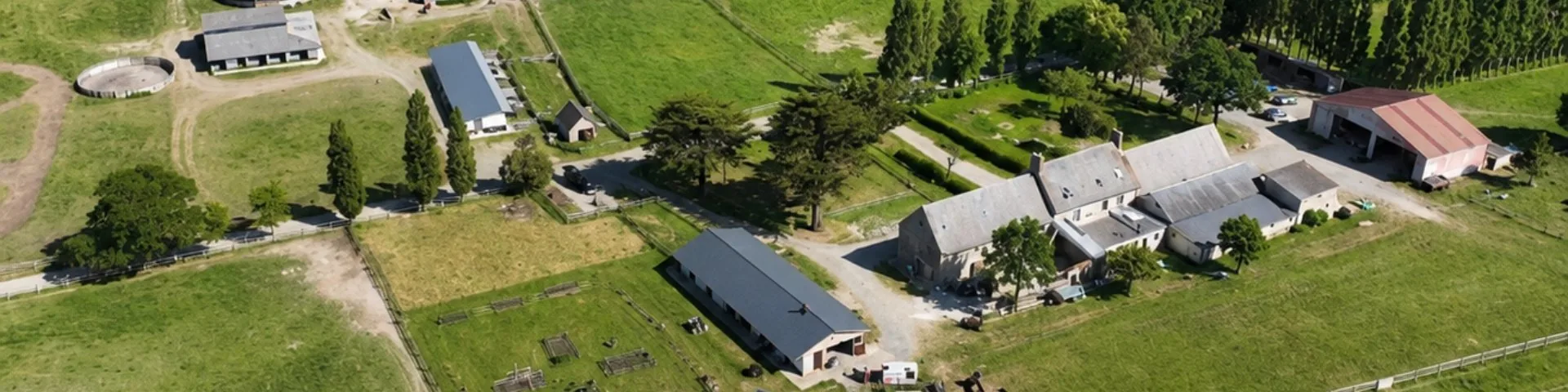 Vue aérienne Domaine de Brion